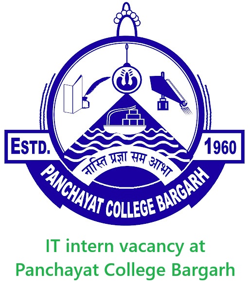 IT intern vacancy at Panchayat College Bargarh