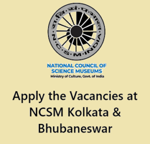 Recruitment at NCSM Kolkata