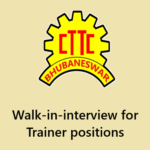 CTTC Bhubaneswar Recruitment