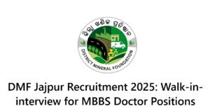 DMF Jajpur Recruitment