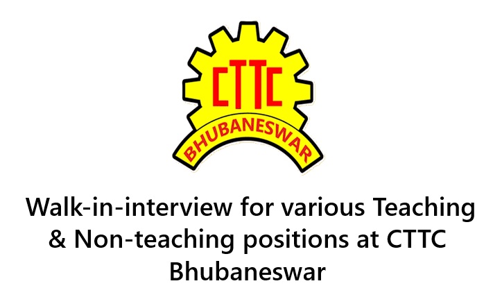 CTTC Bhubaneswar Recruitment