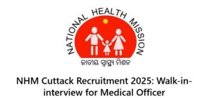 NHM Cuttack Recruitment