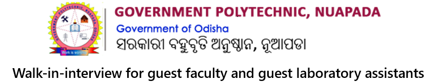 Govt Polytechnic Odisha Recruitment