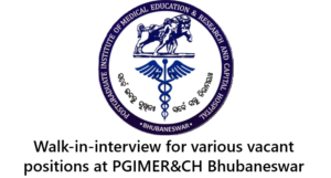 PGIMER Bhubaneswar Recruitment