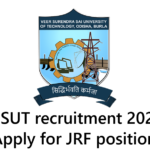 VSSUT recruitment