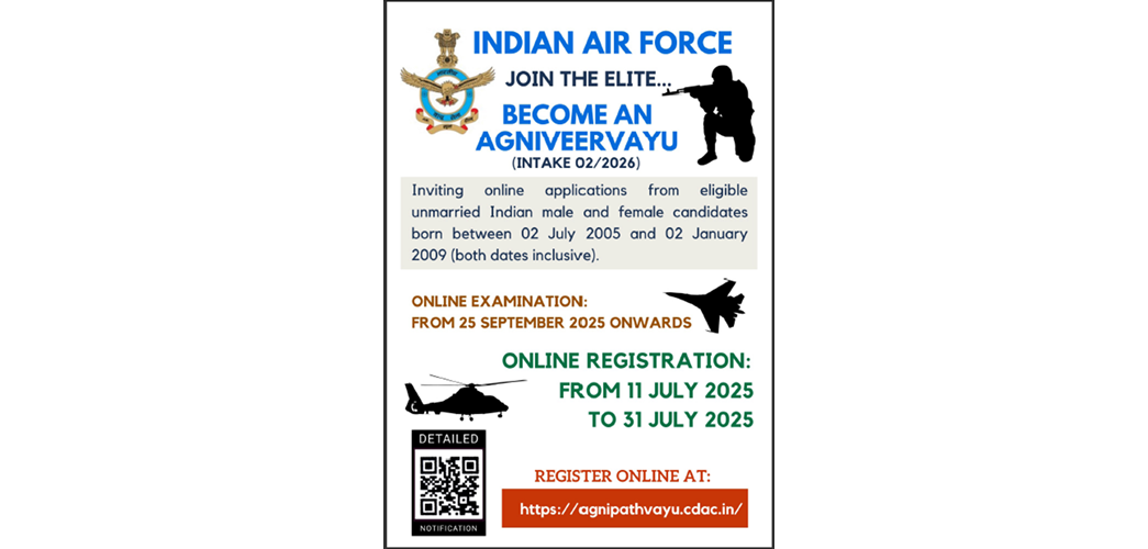 Indian air force Agniveer recruitment
