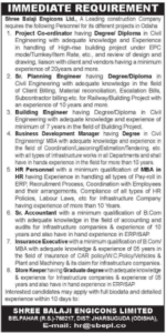 Recruitment Sri Balaji Engicons Ltd Jharsuguda
