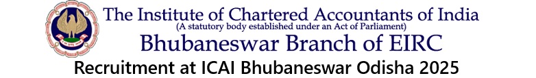 Recruitment at ICAI Bhubaneswar Odisha
