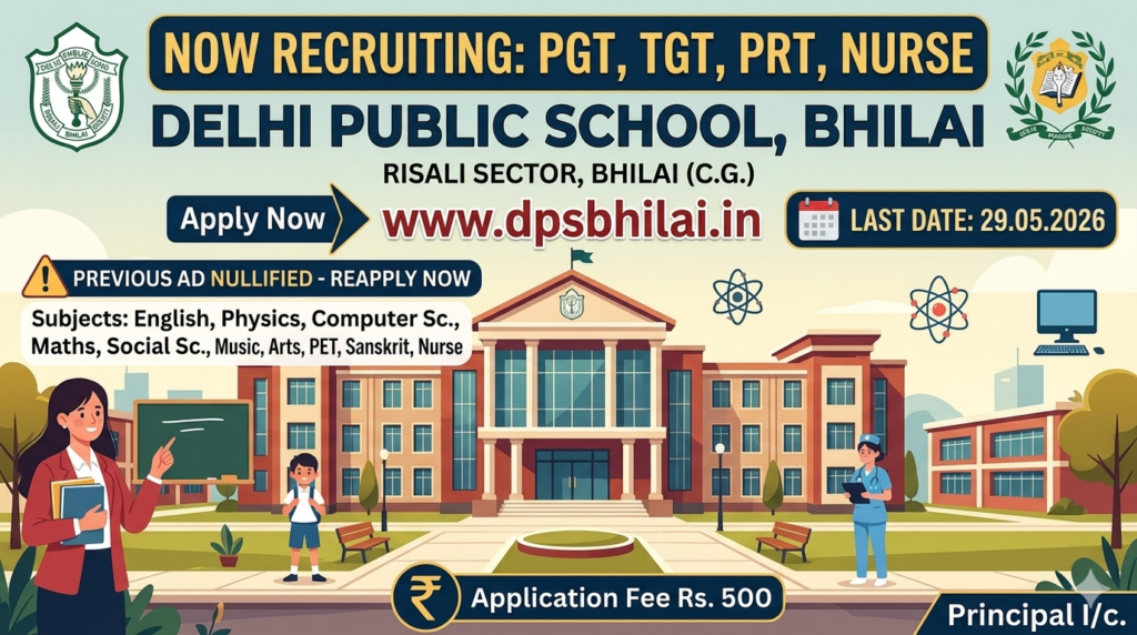 Recruitment at DPS Risali Bhilai 2026