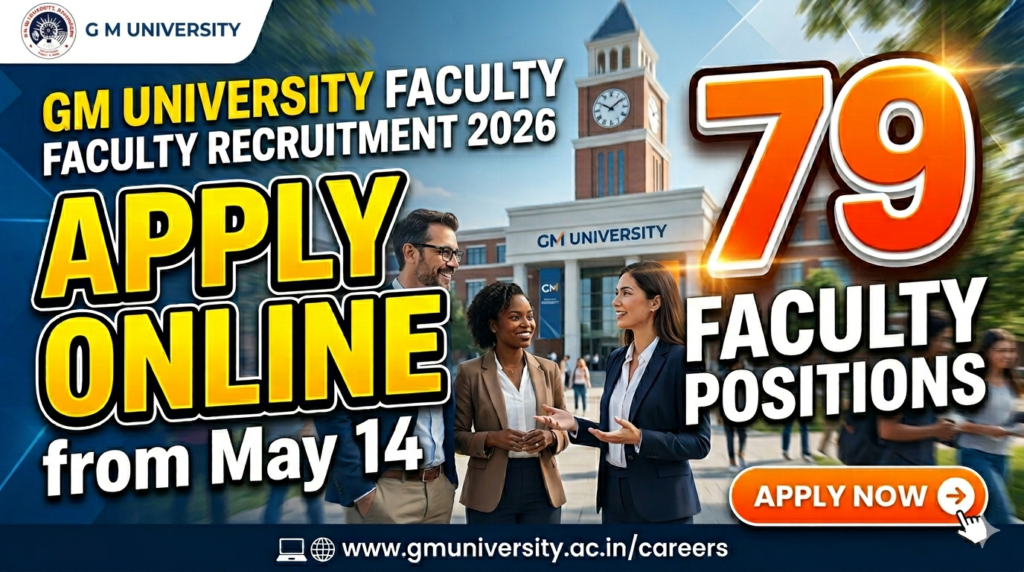 Recruitment at Gangadhar Meher University Sambalpur 2026