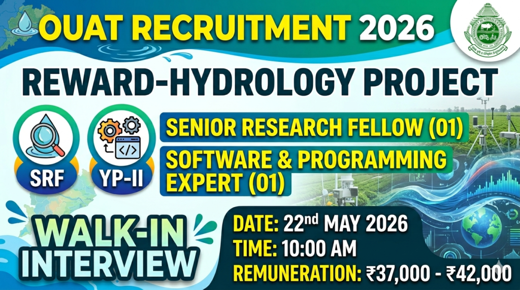 OUAT Bhubaneswar Recruitment 2026