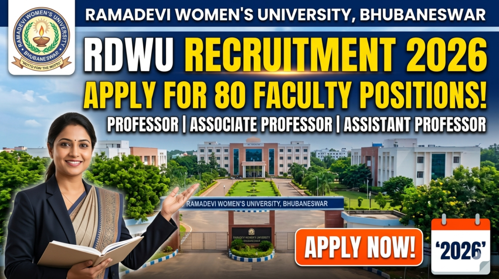 Ramadevi University Faculty Recruitment 2026