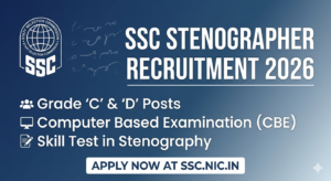 SSC Stenographer Recruitment 2026