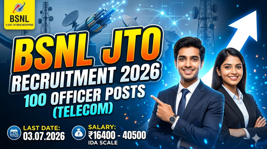 BSNL Junior Telecom Officer JTO Recruitment 2026