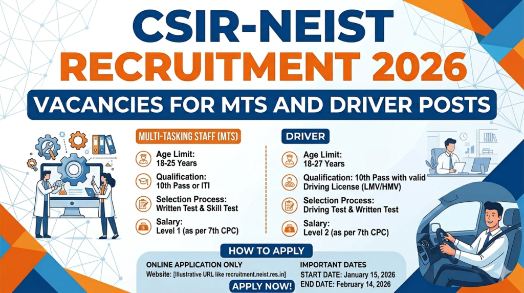 CSIR-NEIST Jorhat Recruitment 2026