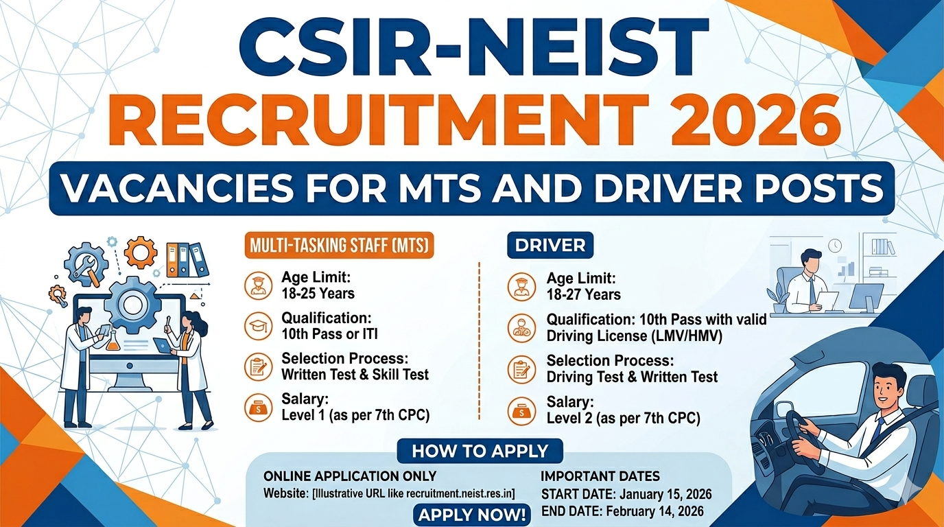 CSIR-NEIST Jorhat Recruitment 2026