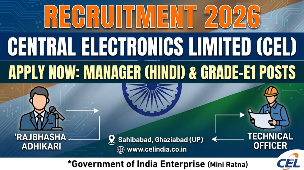 Central Electronics Limited CEL Recruitment 2026