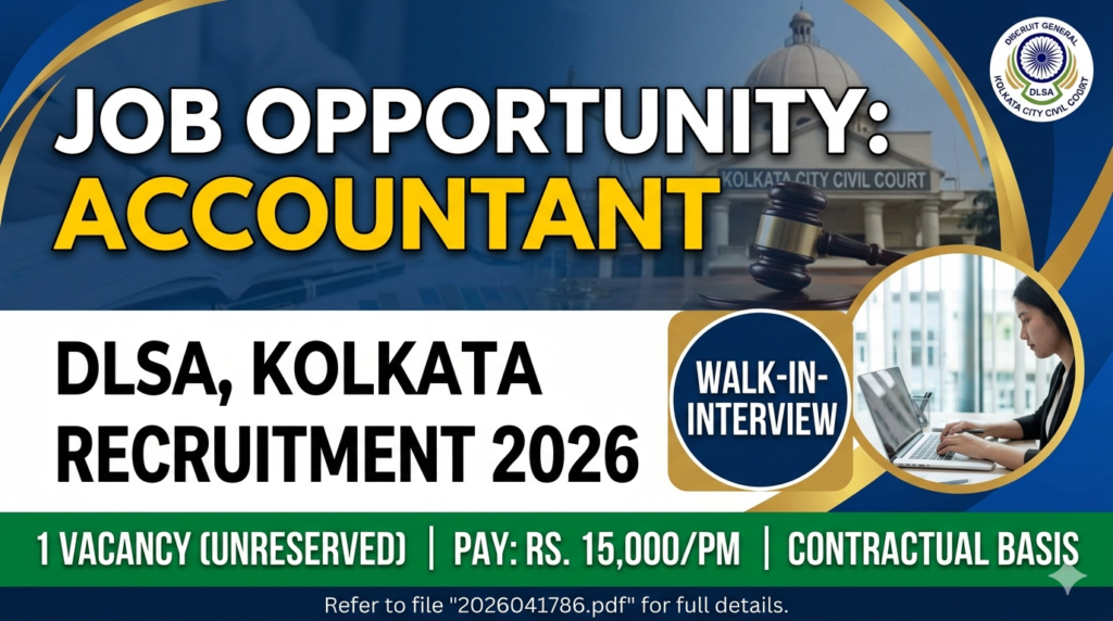 DLSA Kolkata Accountant Recruitment