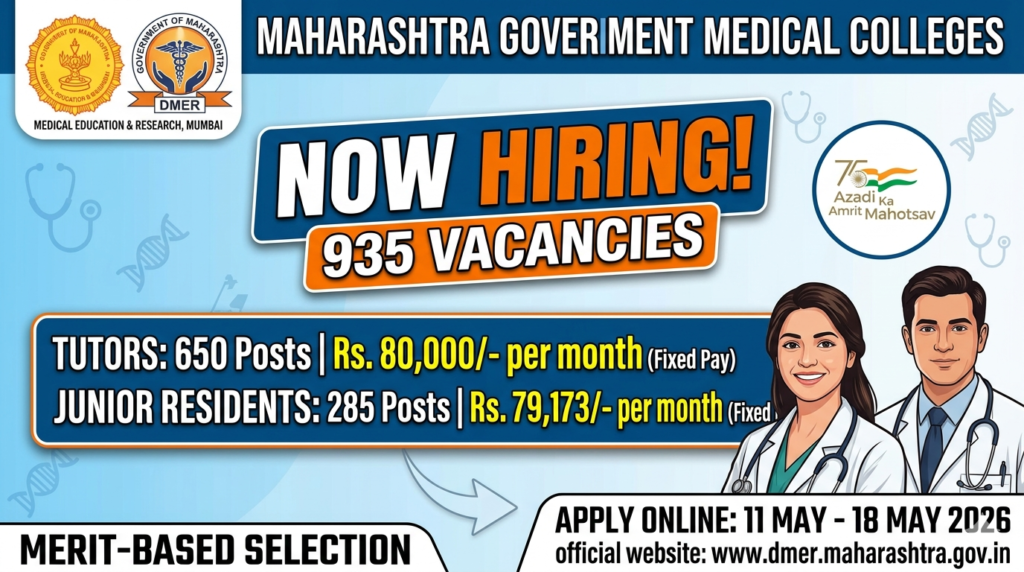 DMER Maharashtra Recruitment 2026