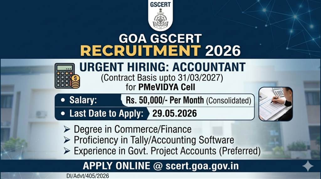 GSCERT Goa Recruitment 2026