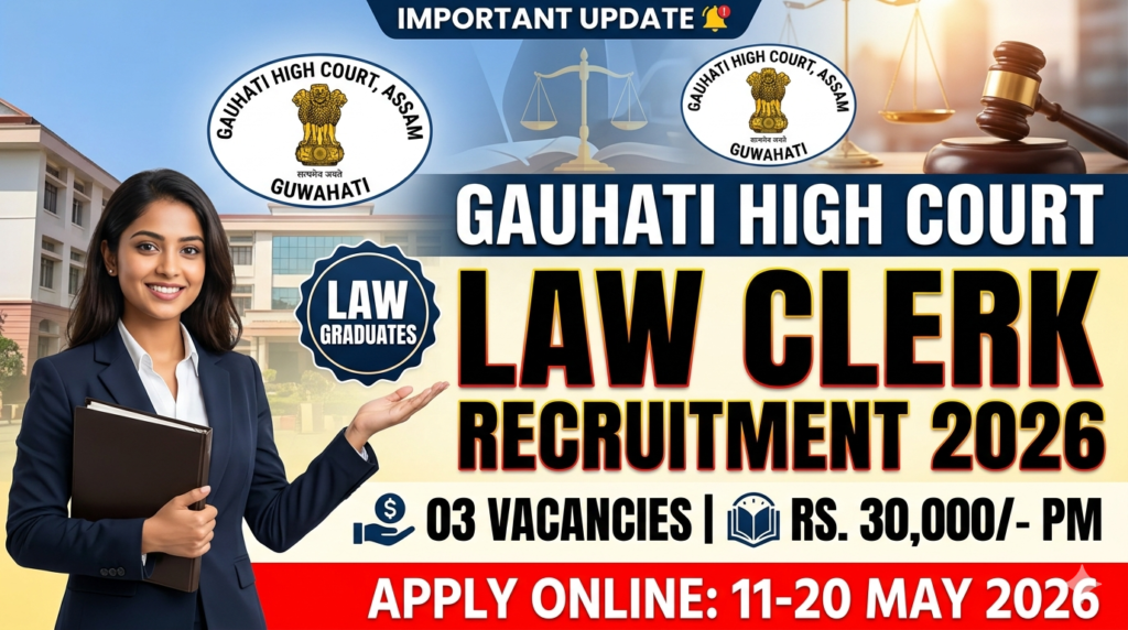 Gauhati High Court Law Clerk Recruitment 2026