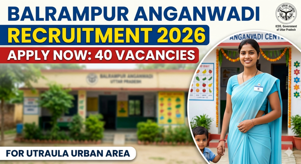 ICDS Balrampur Anganwadi Recruitment 2026