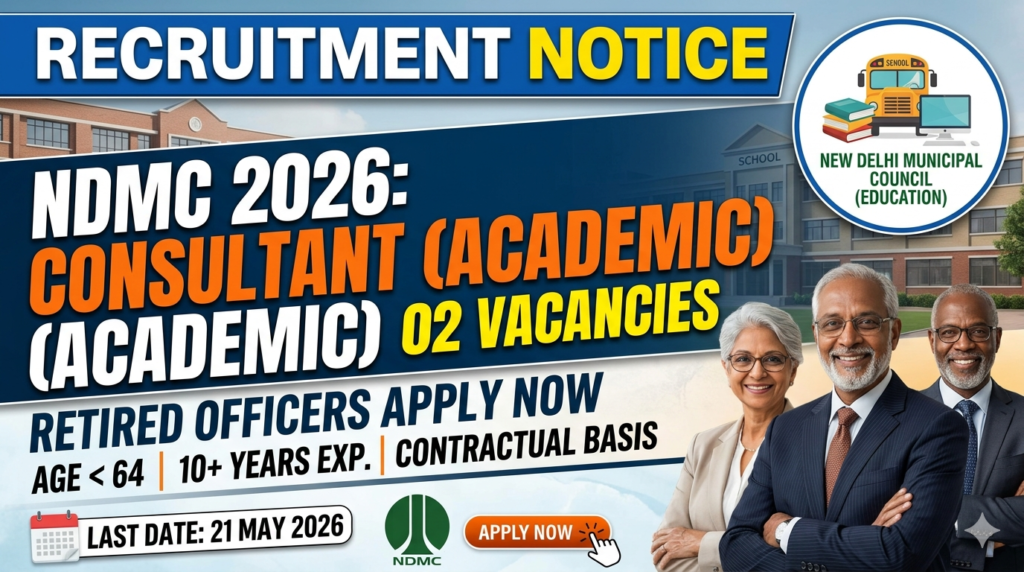 NDMC Consultant Recruitment 2026