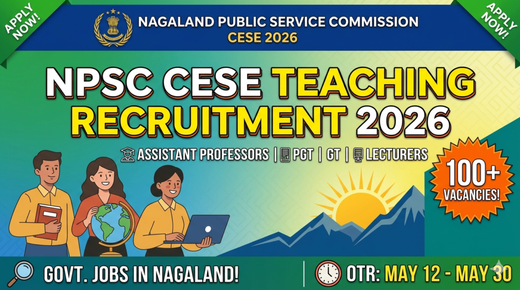 NPSC CESE Teaching Recruitment 2026