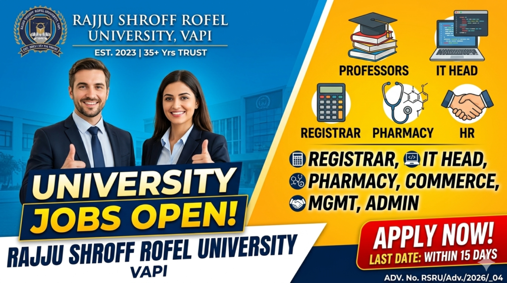 Rajju Shroff ROFEL University Recruitment 2026