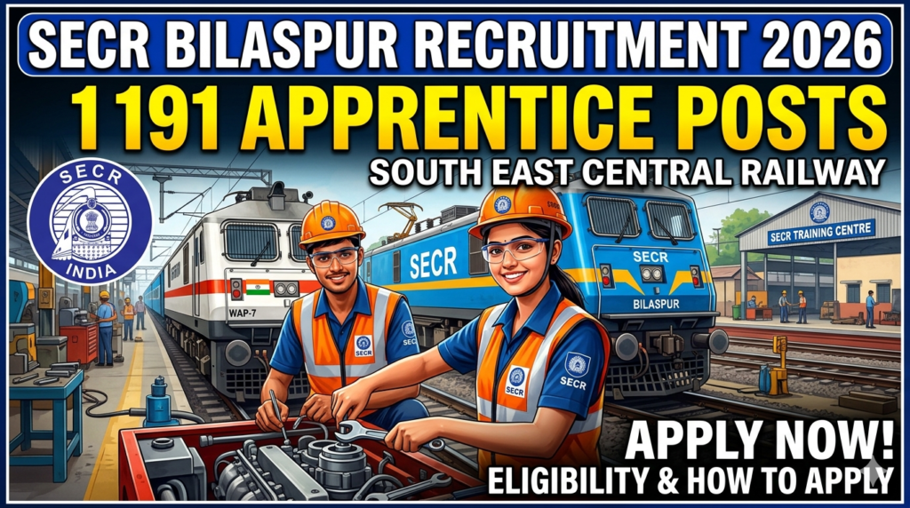 SECR Bilaspur Railway Apprentice Recruitment 2026