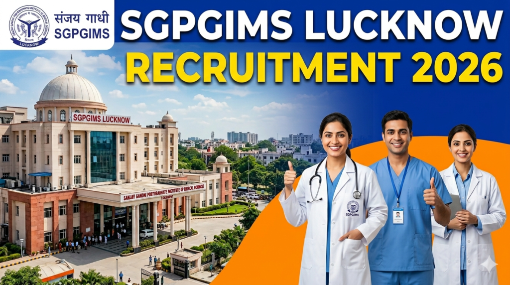 SGPGIMS Lucknow Recruitment 2026