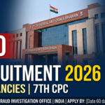 Serious Fraud Investigation Office (SFIO) Recruitment 2026