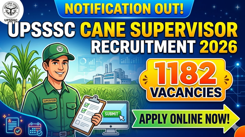 UPSSSC Cane Supervisor Recruitment 2026