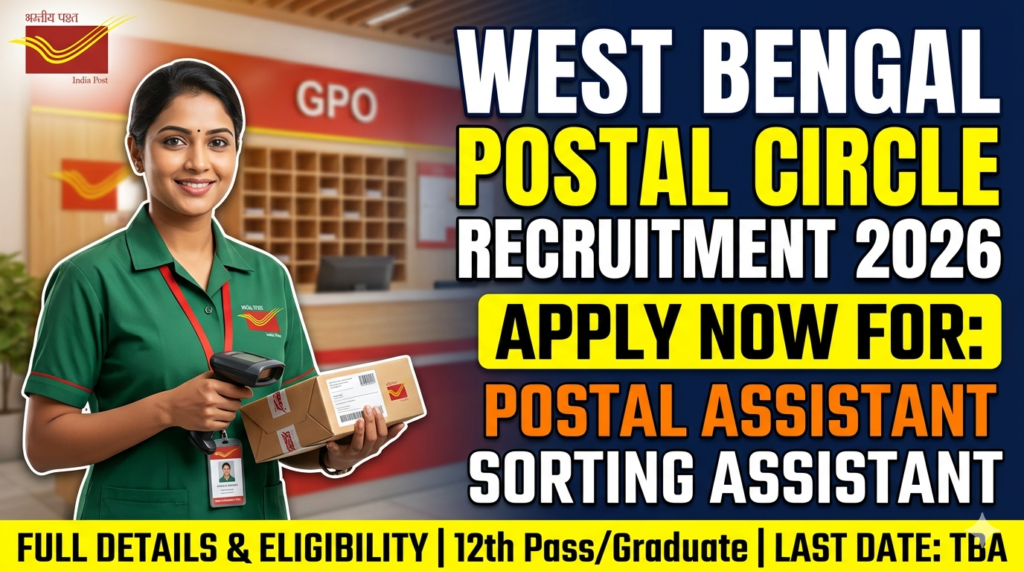 West Bengal Postal & Sorting Assistant Recruitment 2026