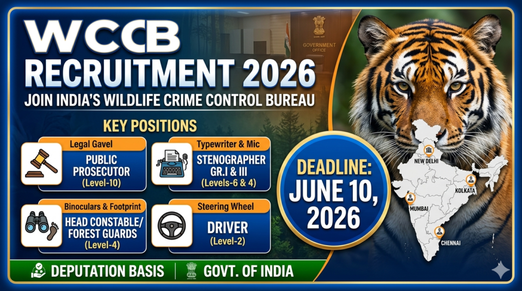 Wildlife Crime Control Bureau Recruitment 2026