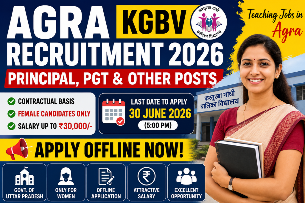 Agra KGBV Recruitment 2026