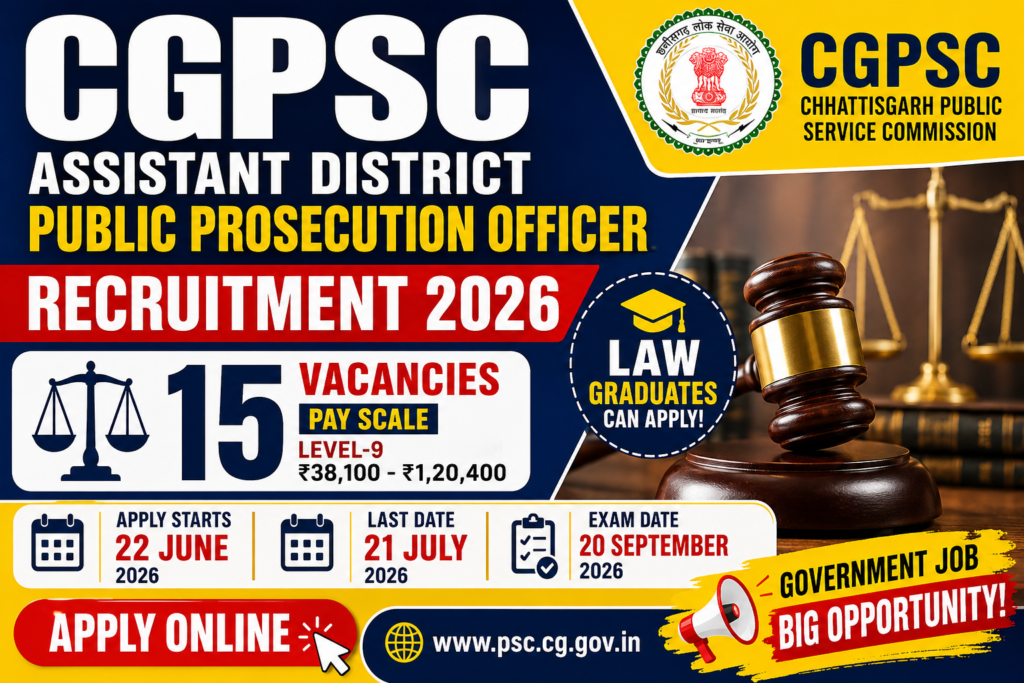CGPSC ADPPO Recruitment 2026