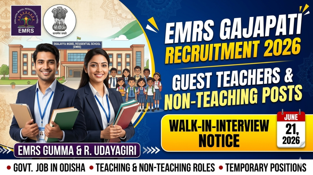 EMRS Gajapati Recruitment 2026