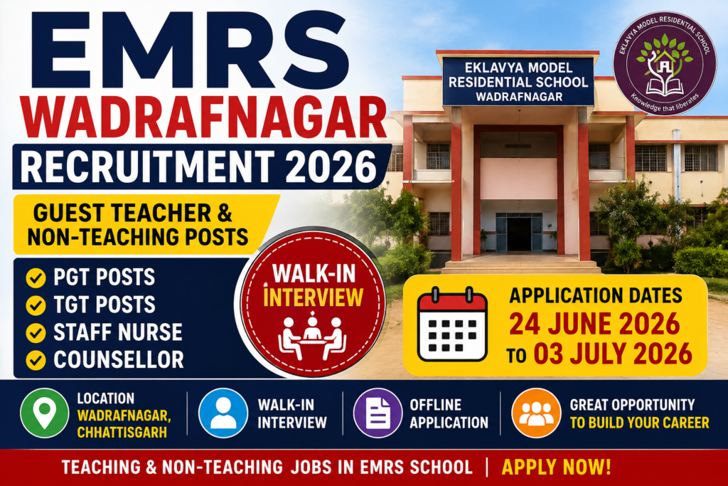EMRS Wadrafnagar Recruitment 2026
