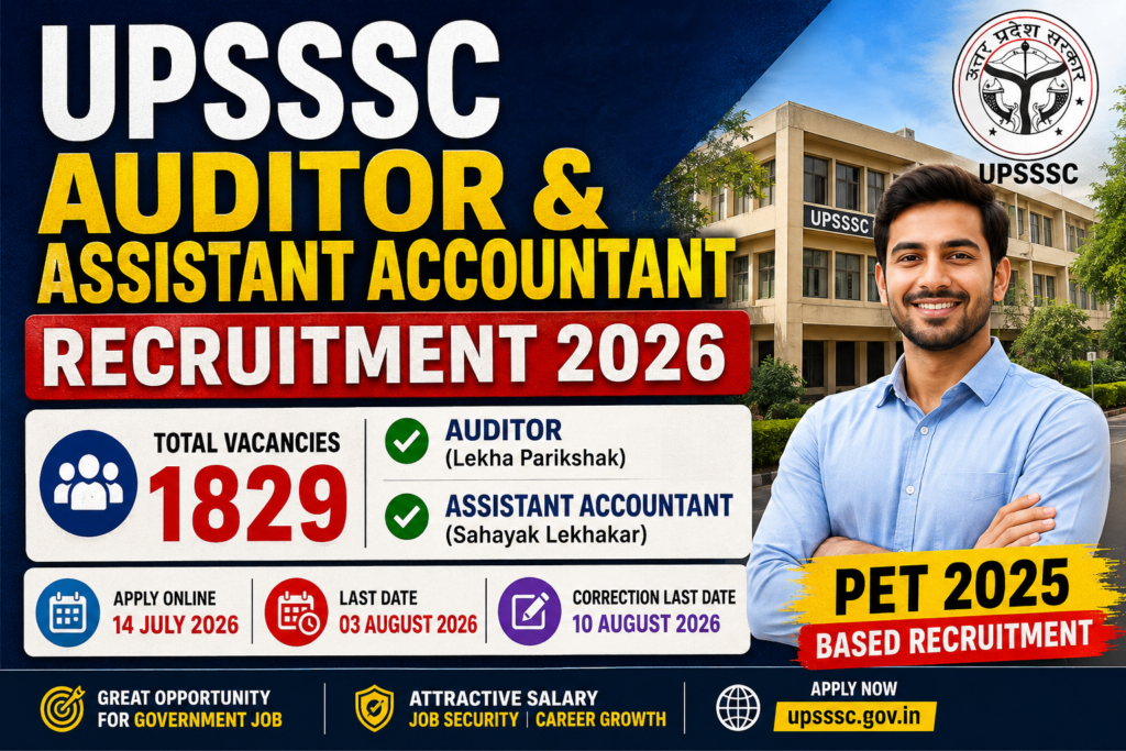 UPSSSC Auditor & Assistant Accountant Recruitment 2026