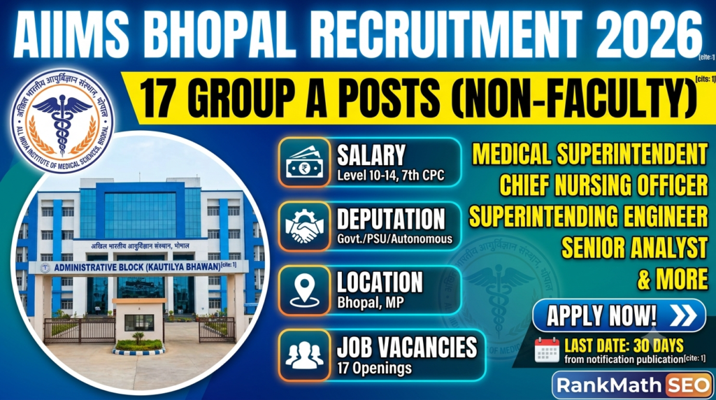 AIIMS Bhopal Recruitment 2026