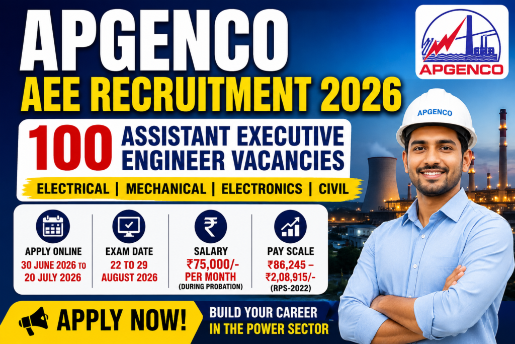 APGENCO AEE Recruitment 2026