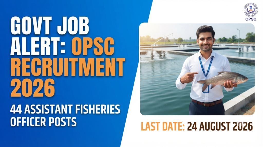 Assistant Fisheries Officer Recruitment at OPSC 2026