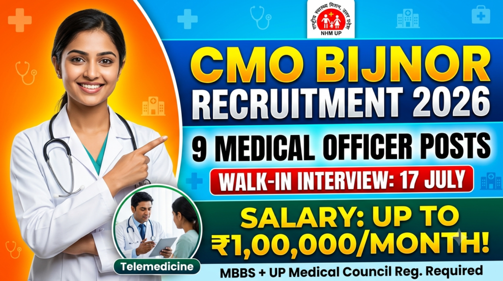 CMO Bijnor Recruitment 2026
