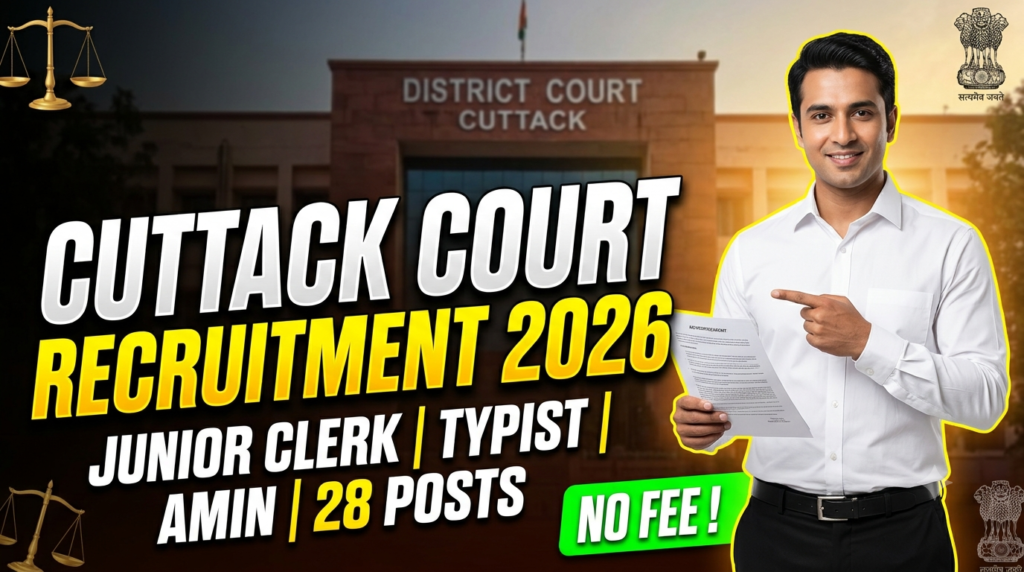 District Judge Cuttack Recruitment 2026