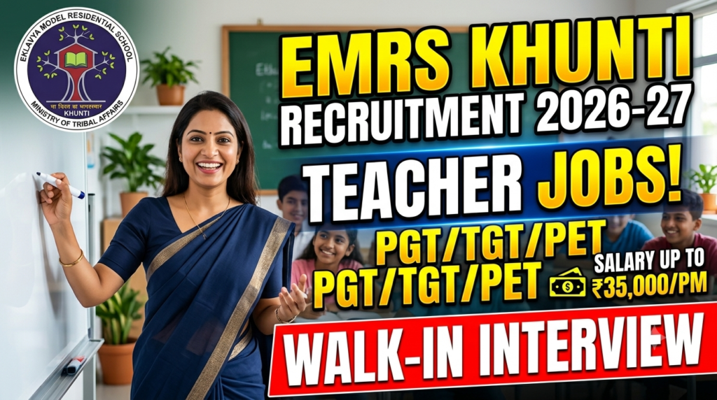 EMRS Khunti Recruitment 2026