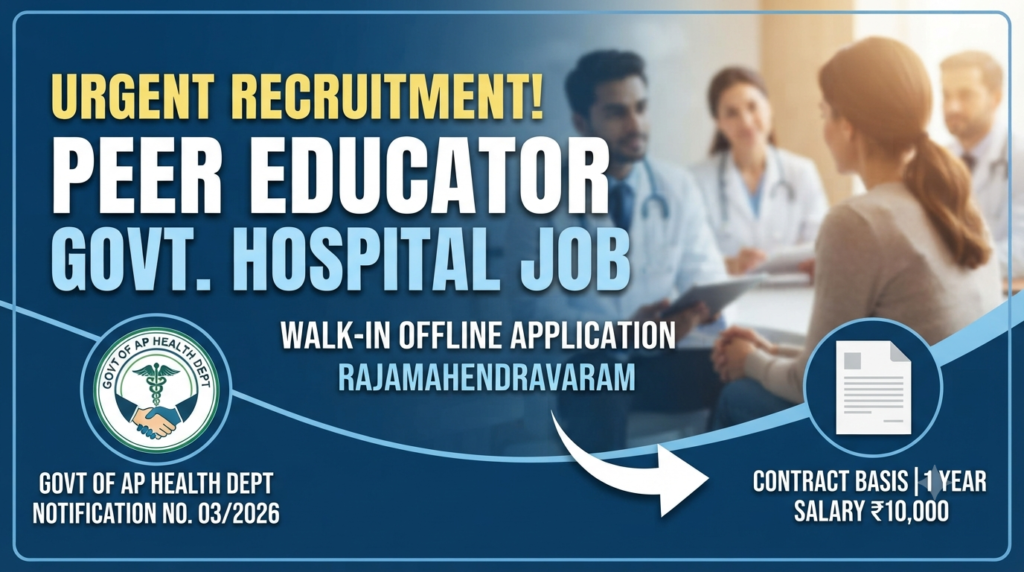GTGH Rajamahendravaram Recruitment 2026