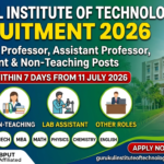 Gurukul Institute of Technology Bhubaneswar Recruitment 2026