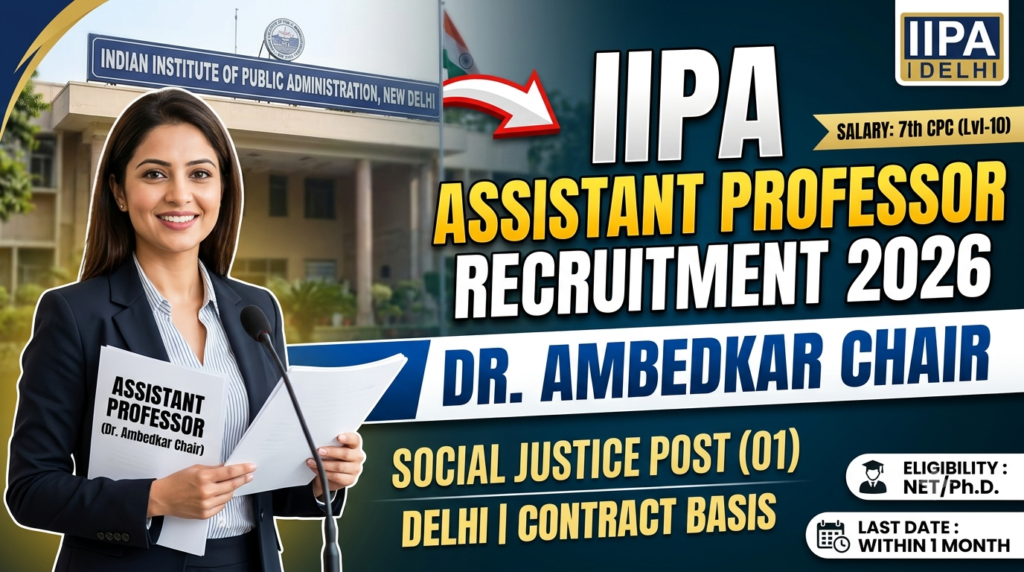 IIPA Assistant Professor Recruitment 2026