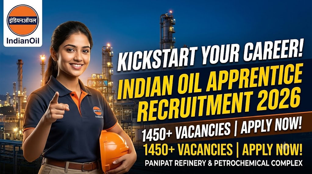 IOCL  Panipat Refinery Apprentice Recruitment 2026